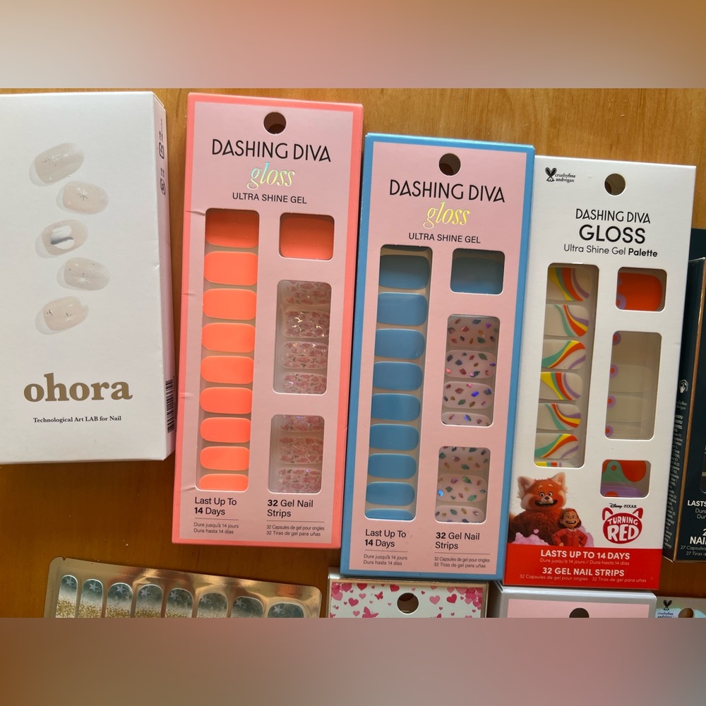 Nail wrap bundle (primarily Dashing Diva); NIB - Picture 2 of 5